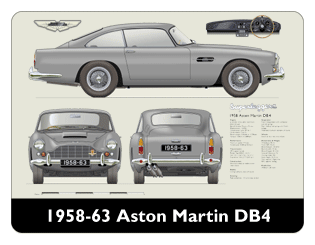 Aston Martin DB4 1958-63 Mouse Mat